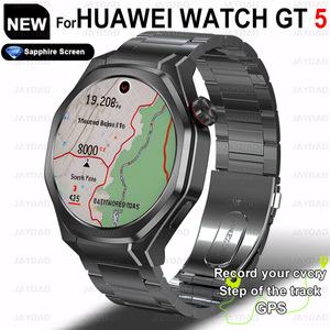 2025년 화웨이 GT5 Pro 스마트워치 남성용 GPS 트래커 AMOLED 360x360 HD 화면 심박수 블루투스 통화 방수