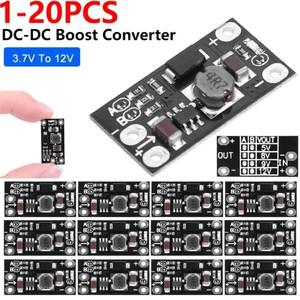 20PCS 미니 DC-DC 부스트 스텝 업 컨버터 3V 3.2V 3.3V 3.7V 5V 9V ~ 12V 전압 레귤레이터 PCB 보드 모듈