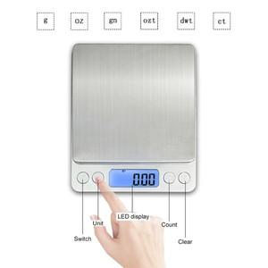 주방 디지털 저울 3000g/0.1g 소형 보석 요리 음식 백라이트 LCD 디스플레이/무게가 있는 그램/온스 무게