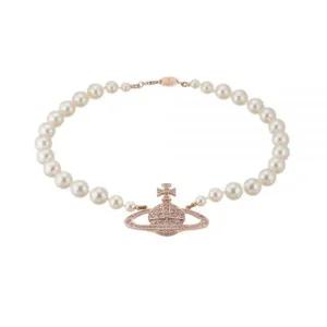 [비비안웨스트우드]원 로우 펄 바스 릴리프 여성 초커 목걸이 63010106 02G128 141643598