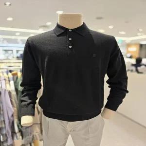 닥스 카라 티셔츠 순모소재 워셔블 티에리 니트 (DLW1SWTL150K1)