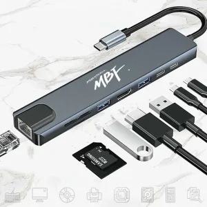 노트북유선랜연결 C타입 USB멀티 랜포트 랜어뎁터