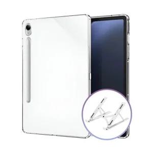 갤럭시탭A7 10.4 공용 투명 젤리 케이스+접이식 거치대 (WFJE666)