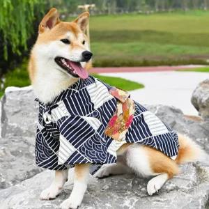시바견 기모노 컬러 일본 강아지옷 애견 유카타