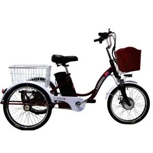 20인치 세발 자전거 전기 페달 운반차 성인용 화물 노인용 삼발이