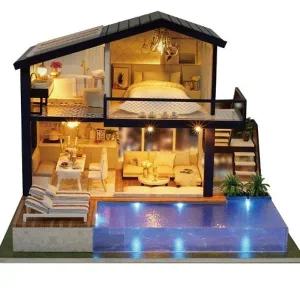 [옥탑방어른이] DIY 미니어처 하우스 수영장파티하우스