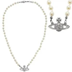 [비비안웨스트우드] 25FW 여성 미니 펄 바스 릴리프 목걸이 63010100 02P104 CN P104