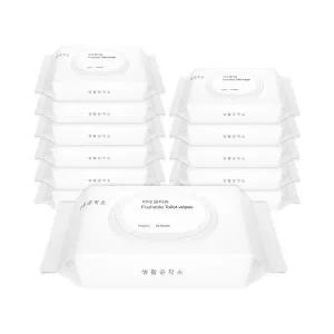 [생활공작소] 비데 물티슈 (물에 녹는 화장실 물티슈) 60매 x 10개