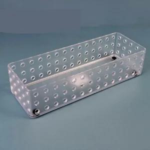 반투명 적층형 소품박스 대형 정리바구니소형 플라스틱사각바구니