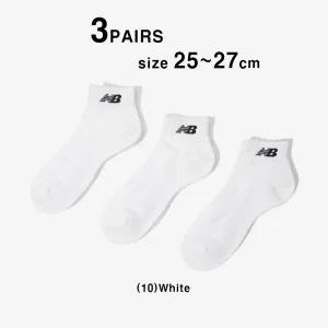 [뉴발란스]NBGEEAP106 남성 올파일 단목 남자 스포츠 양말 3Pack (화이트)