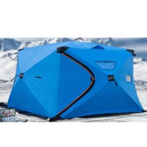 큐브 텐트 야외 송어 산천어 방수 얼음낚시 바람막이 텐트 - 1-2인용 블루