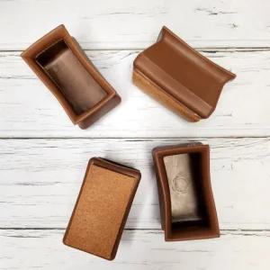 실리콘의자커버 직사각형 갈색 실리콘의자발캡 의자캡 (WFJZ1KH)