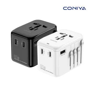 코니야 해외 여행용 멀티어댑터 PD65W GaN 고속충전 C타입 어댑터