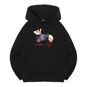 엘런아시 웰시코기 오버핏 후드티