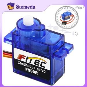 스타터 모터 Feetech 미니 소형 FS90R 마이크로 서보 360 학위 연속 회전 RC 모터 9g Arduino 로봇 헬리콥