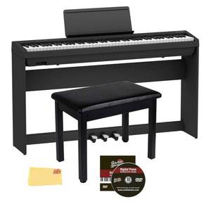롤랜드 FP-30X 88키 디지털 피아노 - 블랙 번들(KSC-70 스탠드, KPD-70 쓰리 페달 유닛, 벤치, 온라인 레슨, 오스틴 바자 교육용 DVD, 폴리싱 천 포함)