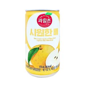 해태 과일촌 배 175ml 30입, 2개, 드링크 캔음료 음료수 미니 도매 시원한 매실 청포도 캔 세트