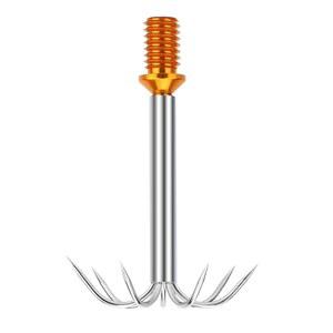 SANLIKE 오징어갸프 5개 바늘 / 7개 스테인레스 오징어낚시 가프 선단 가프후크 나사직경12 7mm4분나사 옥자루에적용 올오징어 낚시