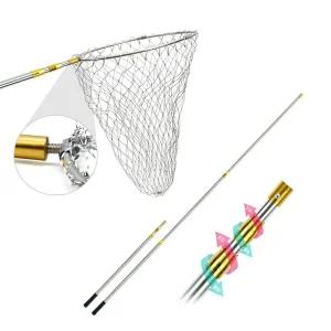 해루질 뜰채 스텐레스 3단 접이식바다뜰채 민물 물고기 낚시 낚시망 낚시용 용망 뜰망