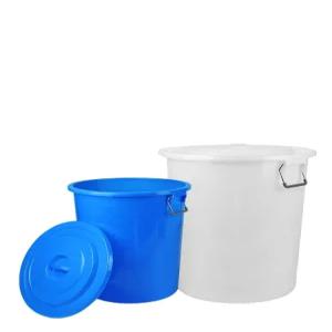 원형 플라스틱통 고무통 사각 물통 다라이 대야 파란통