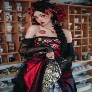 기생한복 황진이 여성 어우동 드레스 공연한복 의상 퓨전