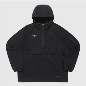 엄브로 폴라 스트레치 기모 포켓 후드형 아노락 / BLACK  UQ421SWTO1