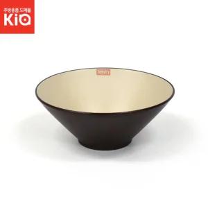 브이면기 투톤 라운베이지그릇 우동 라면 업소용 식당 식기 주방 국그릇 멜라민 마라탕 쌀국수 탕기
