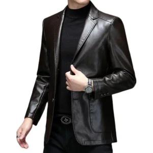 남성 양가죽 재킷 빅사이즈 카라 인조 가을 점퍼 자켓 비지니스 남자 스웨이드 콤비 라이더