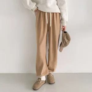 [올리비에스클로젯] 후리스 조거 일자밴딩팬츠_O2511PT097C