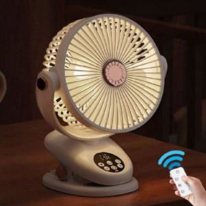 집게형선풍기 클립형 탁상용 무드등 720도회전 침대용 삼각대 무선 써큘레이터