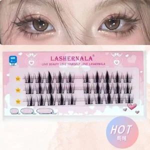 1+1 Lashernala 속눈썹나라 60가닥 속눈썹연장 노글루속눈썹 눈썹연장 가닥속눈썹