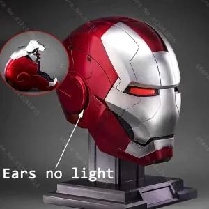 아이언맨 Mk5 헬멧 웨어러블 음성 개폐 자동 마스크 기능 제어 전기 코스프레용