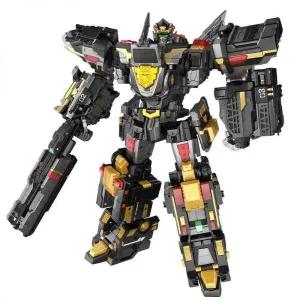 미니특공대 최강경찰 저스티스 타이탄 블랙 에디션 5단 합체 변신 로봇 장난감