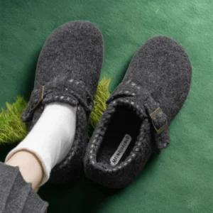 낮은굽 둥근코 구두 3cm 겨울 기모 뽀글이 중년 여성구두 숙녀화