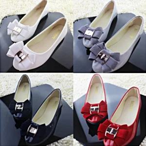 여자신발 벨벳리본 단화 굽낮은 구두 플랫슈즈 데일리
