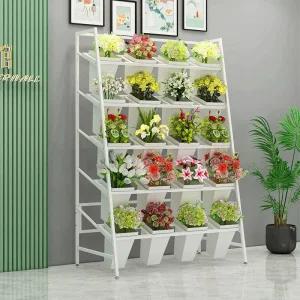 꽃집 선반 전시대 플라워 이동식 정리대 진열대 꽃다발 플랜트 꽃가게 거치대 베란다 진열장