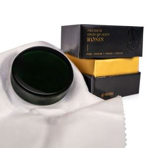 바이올린, 비올라, 첼로용 비오티 다크 올리브 로진: 먼지가 적은 뛰어난 그립감을 위해 첨단 기술로 설계된 초매끄러운 로진, 균열 방지를 위한 패딩 보호 케이스에 담겨 배송됩니다