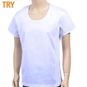 트라이 TRY 남성 새모시 반팔 런닝 메리야스 (WF61D2C)