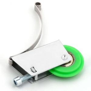 알루미늄 합금 문짝 러너 롤러 사일런트 슬라이딩 휠 하드웨어 파티션 라이트 레일 트랙 벽 캐비닛  4 개