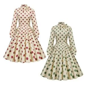 [하프클럽/]개화기의상대여 물방울패턴 복고풍원피스 복고풍의