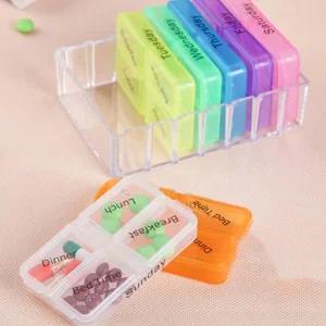 일주일 요일별 케이스 보관함 약통 분할 알약