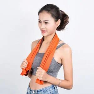 [골드스마일]수건 프리런 타월 스포츠 오렌지 헬스장수건 스포츠타월 핸드타월