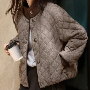 [블랙퀸][블랙퀸] 그루트 퀄팅 루즈핏 점퍼 blk004209