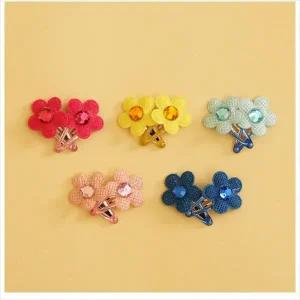 D11 꽃 똑딱핀 애견용품 캣방울