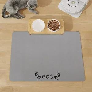 [골드스마일]간편한 세척 반려동물 규조토 식기매트 80x50cm