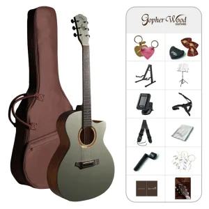 i132C 입문용 컬러 통기타 풀패키지 실버 헤이즈