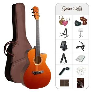 i132C 입문용 컬러 통기타 풀패키지 앰버 러쉬