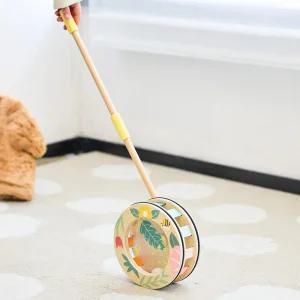 블룸레인보우워커롤 원목 걸음마 밀대 보조기 유아 12개월 베이비 워커 걷