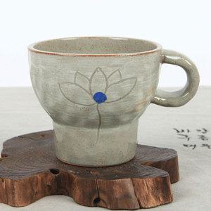 분청 절구형 옅은 머그 / 머그컵 커피잔 찻잔 답례품 선물 도자기머그컵 예쁜머그컵 5만원이상 무료배송