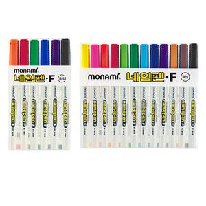 모나미 네임펜 F 6색 12색 세트 유성펜 마카/옵션선택